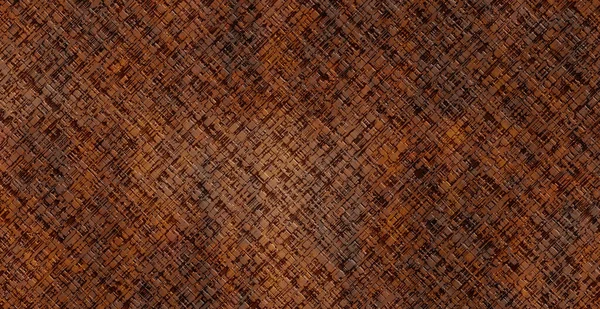以天然亚麻布材料图案为背景 褐色木制质感 — 图库照片