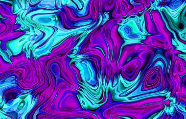 Sıvı çizgiler ve mermer boya ile soyut arkaplan