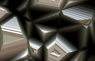 soyut geometrik arkaplan 3d biçimlendirmeli, renkli desenli