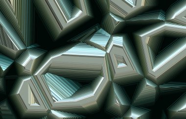 soyut geometrik arkaplan ve 3d görüntüleme