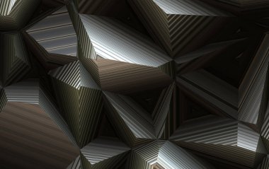 Soyut geometrik arkaplanın 3d çizimi