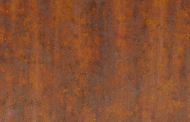 Çizik ve çatlaklarla paslı metal doku.