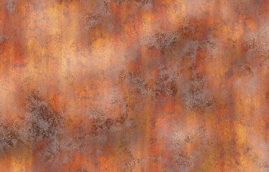 Çizik ve çatlaklarla paslı metal doku.