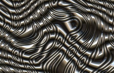 Metal metalik arkaplan 3D görüntüleme, illüstrasyon
