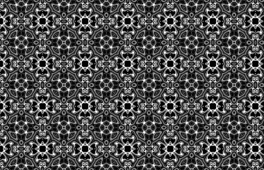 Siyah ve beyaz çiçek desenleri. soyut arkaplan.