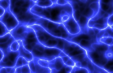 Yıldırımlı ve neon ışıklı soyut arkaplan