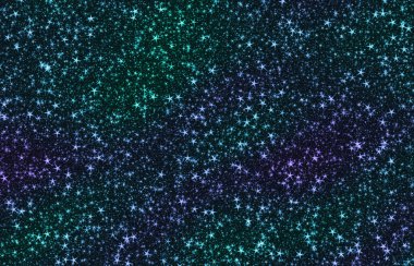 Mavi parıltıların soyut arkaplanı, renkli parıltılar.