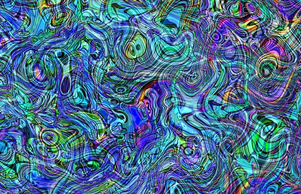 Абстрактный Психоделический Фон Красочной Текстурой — стоковое фото