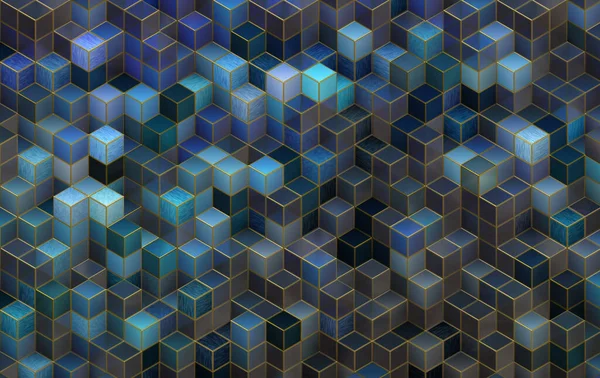 Geometrické Pozadí Šestiúhelníkovými Tvary Pro Nové Podnikání Nebo Technologie Ilustrace — Stock fotografie