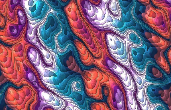 Abstract Fractal Background Psychedelic Pattern — Foto Stock