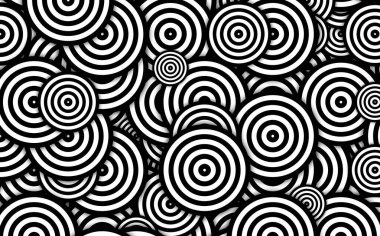 Oklar ve dairelerle soyut arkaplan