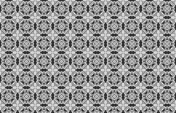 Raster Illustrasyon. Şam çiçekleriyle kusursuz desen.