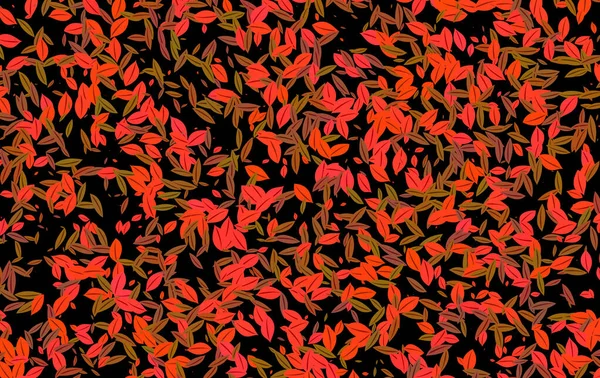 Abstrakte Vektor Nahtlose Muster Mit Handgezeichneten Blättern — Stockfoto