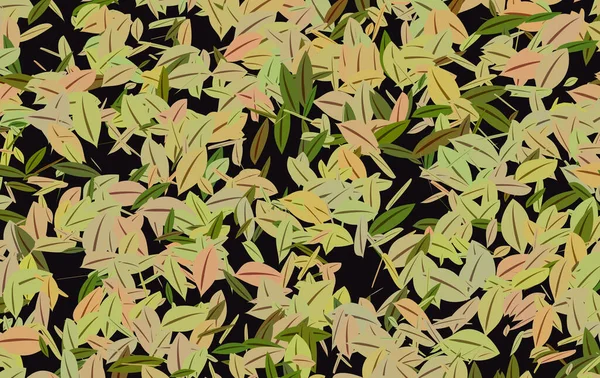Nahtloses Blättermuster Vektorillustration — Stockfoto