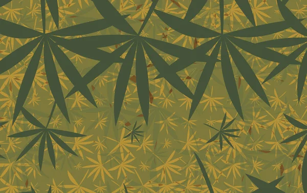 Marihuana yapraklı soyut bir arka plan. vektör illüstrasyonu