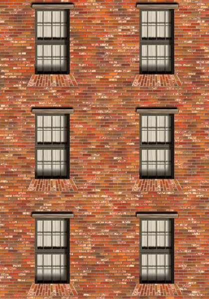 Ziegelmauer Eines Gebäudes — Stockfoto