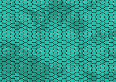 Altıgenin soyut arkaplanı. 3d illüstrasyon.