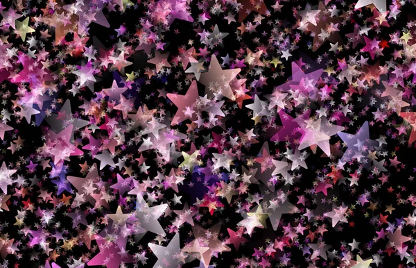 abstract background with stars and confetti