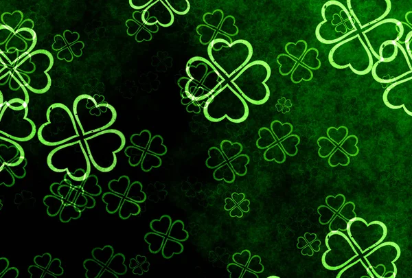 Patrick Day Background Clover — Stock Photo, Image