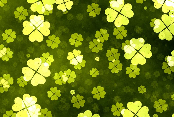 Kleeblatt Hintergrund Grünes Gras Shamrock — Stockfoto