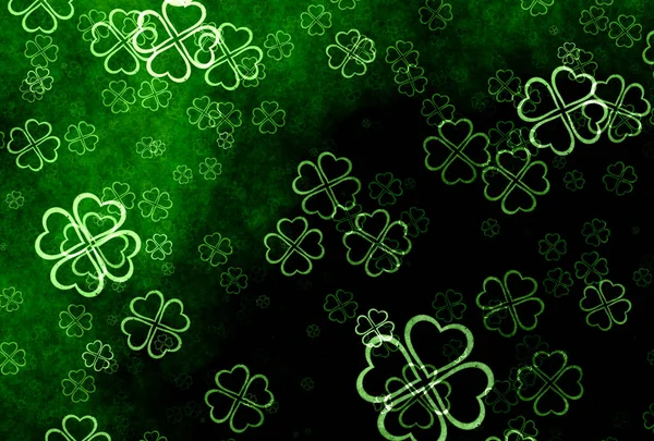 Abstract Background Clover Leaves — Stock Photo, Image