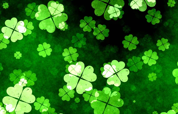 Kleeblatt Hintergrund Patrick Day — Stockfoto