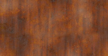 Çizik ve çatlaklarla paslı metal doku.