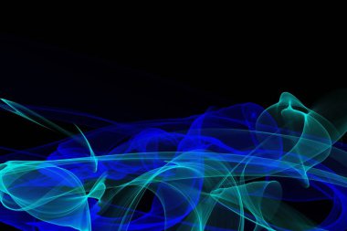 Duman ve hareket ile soyut arkaplan