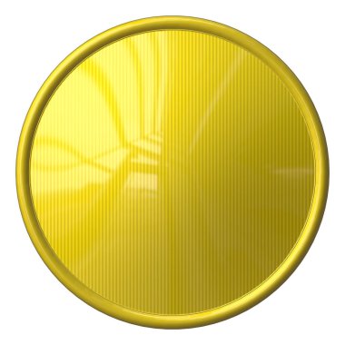 Altın madalya beyaz arkaplanda izole edildi