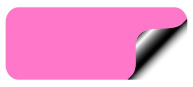 Beyaz arkaplanı olan boş bir notun vektör çizimi