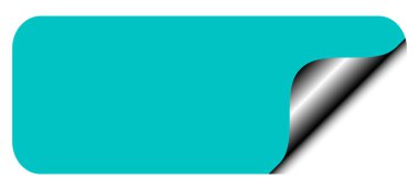 Beyaz arkaplanı olan boş bir etiketin vektör çizimi