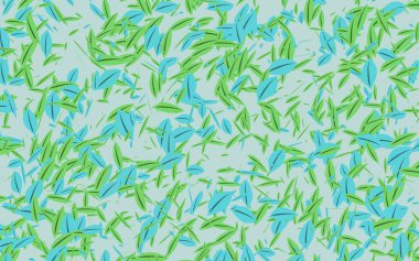 yeşil yapraklar desen, vektör illüstrasyonu