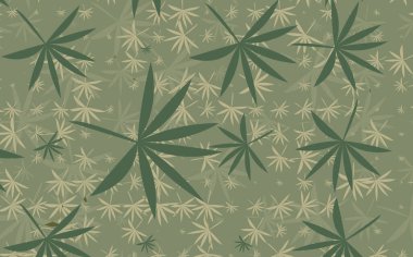 kenevir yaprağı desen arka planı