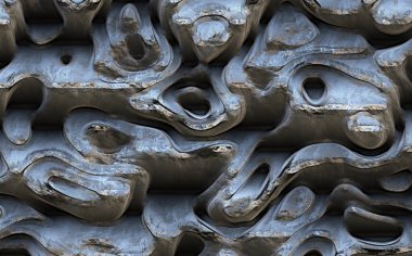 Eski paslı metal tekerlek