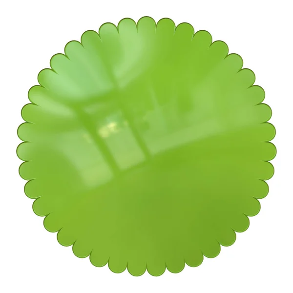 Renderizado Una Bola Cocina Verde Blanca —  Fotos de Stock