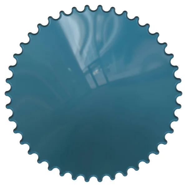 Απόδοση Μιας Μπλε Πλαστικής Ετικέτας Λαβή — Φωτογραφία Αρχείου
