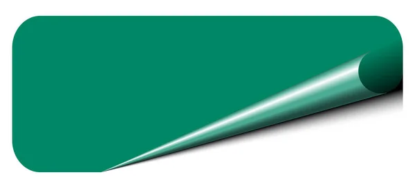 Grünes Blankopapier Mit Schatten Auf Weißem Hintergrund — Stockfoto