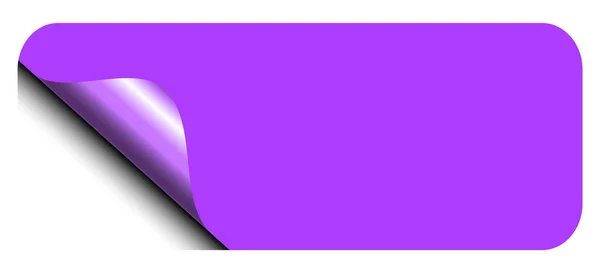 Vector Illustration Purple Blank Paper White Background — Stock Photo, Image