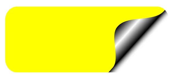 Vector Illustration Yellow White Sticker — Stock Photo, Image