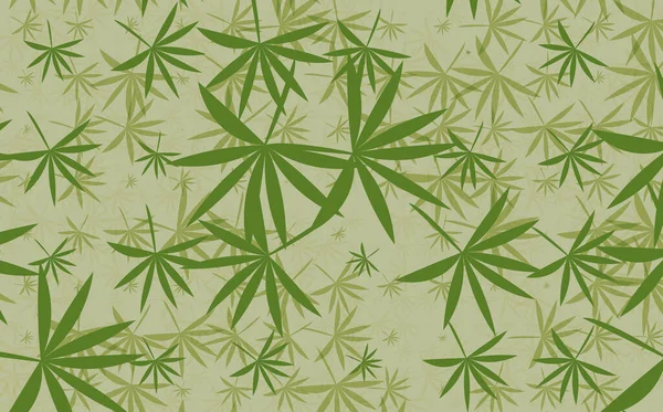 Marihuana Hinterlässt Spuren Cannabis Blatt — Stockfoto