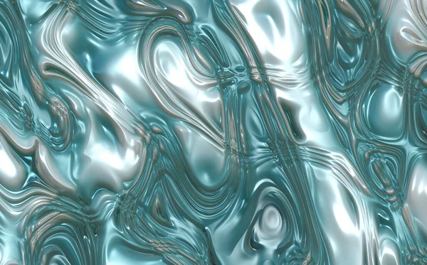 Абстрактный Фон Трехмерной Визуализацией Волнистых Линий — стоковое фото