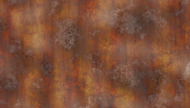 Çizik ve çatlaklarla paslı metal doku.