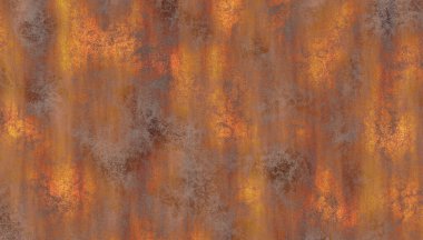 Çizik ve çatlaklarla paslı metal doku.