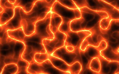 Soyut ateş arkaplanı. Fütürist neon tarzı. 3d oluşturma