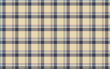 Ekose ve vektör illüstrasyonlu kusursuz desen