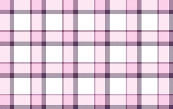 ピンクの再生 チェック ファッション繊維やグラフィックに適したタータンシームレスパターン — ストック写真