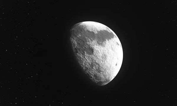 Planeta Luna Con Estrellas — Foto de Stock