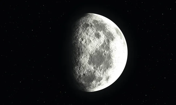 Планета Луна Звездами — стоковое фото