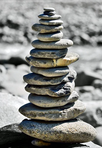 stacked zen stone tower