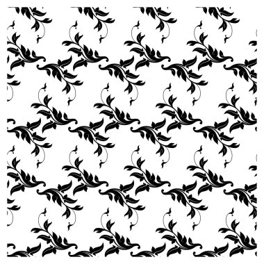 Vintage çiçek arka plan yineleme deseni (raster sürüm)